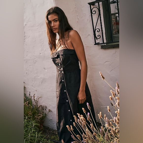 Free People NWOT Redone Shirtdress - Picture 4 of 4